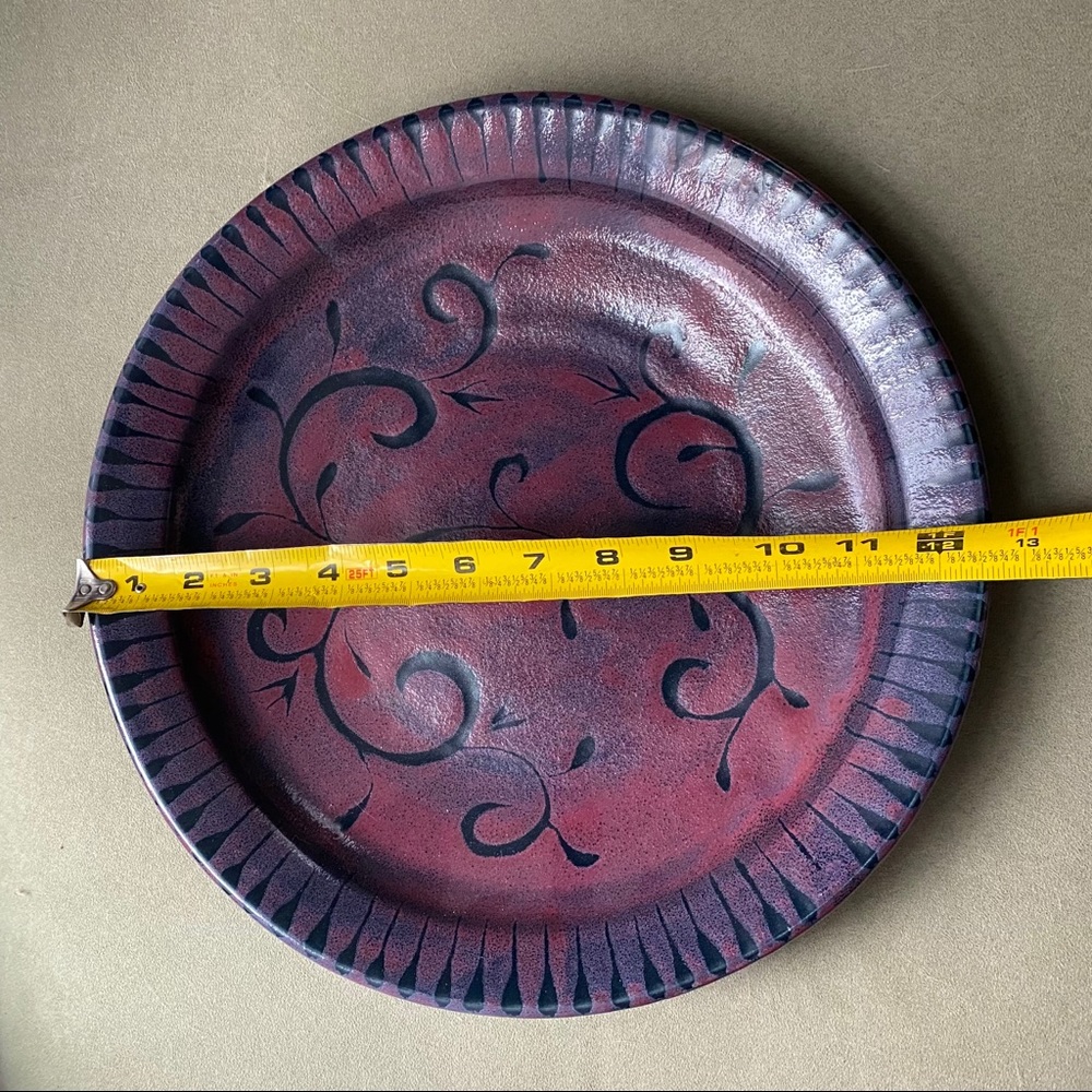 Artisan decorative serving plate - Picture 2 of 8